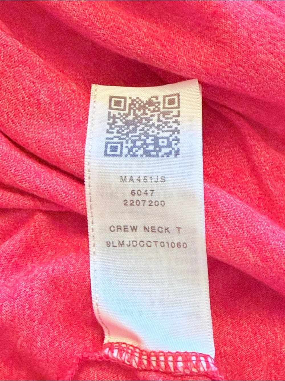 True Religion Mens 3XL (tag size) Heather Red Pink Crew Neck Logo Blend Tee USA
